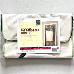 Homz Over The Door Hamper Laundry Bag With Top And Bottom Zipper And Carry Strap